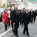 The King and Queen arrive at Norway Hall in Duluth   (Photo: Lise Åserud / Scanpix)